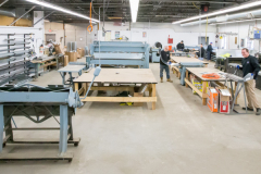 A view of our sheet metal fabrication facility located in Burlington, MA.