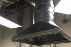 Exhaust hood installed for a compressor room in Peabody, MA.